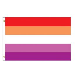 24 Pieces 3'x5' Lesbian Pride Flag (sunset) - Flag