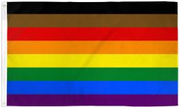 24 Pieces 3'x5' Philly Rainbow Flag - Flag