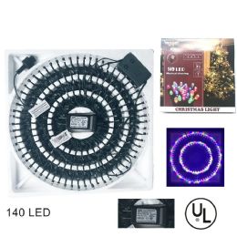 24 Pieces Christmas Light - 140l Green Wire Multi W/ Music - Christmas Decorations