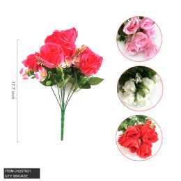 24 Pieces Mix Color Rose Artifical Flower - Artificial Flowers