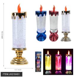 12 Pieces Glitter Candle Light Up Mix Color - Light Up Toys