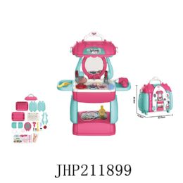 18 Pieces Beauty Set Toy Suitcase - Girls Toy Sets