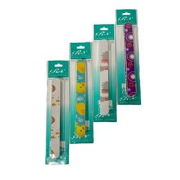 24 Pieces 4pk 7" Printed Nail Files - Manicure and Pedicure Items