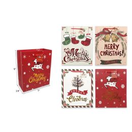 144 Pieces 7 X 9 X 3.9 Christmas Gift Bag - Christmas Gift Bags and Boxes