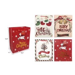144 Pieces 10.2 X 12.6 X 4.7 Christmas Gift Bag - Christmas Gift Bags and Boxes