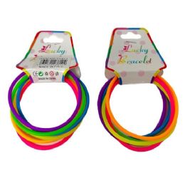 24 of 6pc Silicone Bracelet (round)