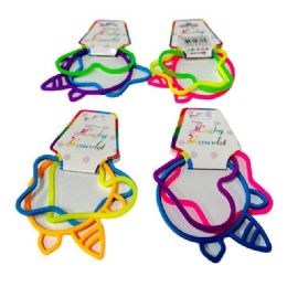 24 of 6pc Silicone Bracelet (shapes)