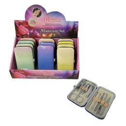 24 Packs 9pc Manicure Care Set (pastel Color Fade) - Manicure and Pedicure Items
