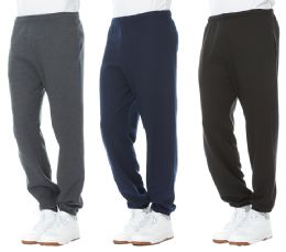 18 Pieces Yacht & Smith Mens Assorted Colors Joggers With No Side Pockets Or Drawstring Size Small - Mens Sweatpants