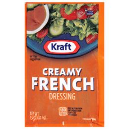 60 pieces Kraft Creamy French Dressing 1.5 oz - Store