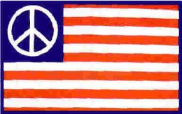 24 Pieces 3 X 5 Polyester Flag, Usa / Peace, With Grommets - Flag