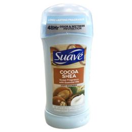 36 Wholesale 2.6OZ SUAVE DEODORAnT STicK COCOA & SHEA BUTTER