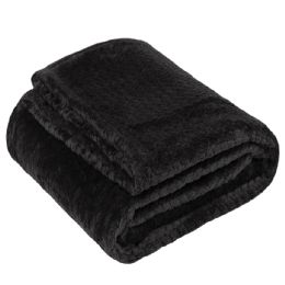 24 of Twin Fleece Throw Blankets 80 X 60in Brown