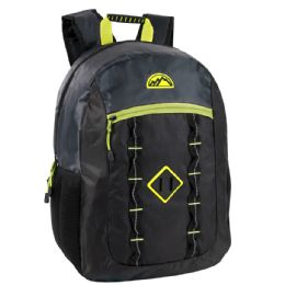 24 of 18 Inch Premium Double Daisy Chain Backpack - Black