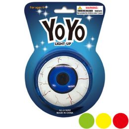 48 pieces YO-Yo Lightup W/eyeball Design4asst Colors/blister Card - Costumes & Accessories