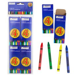 48 pieces Crayons 4ct Boxed Set Of 4/3.46in L X 8mm Dia/crayon Art Pbh - Chalk,Chalkboards,Crayons
