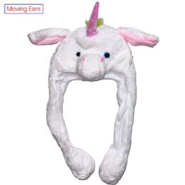 36 pieces White Unicorn Hat with Moving Ears - Pegasus Hat - Costumes & Accessories