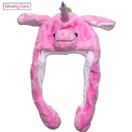 36 pieces Pink Unicorn Hat with Moving Ears - Costumes & Accessories