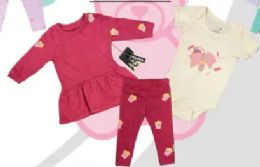 48 Wholesale Newborn 3 Piece Set 100% French Terry Cotton