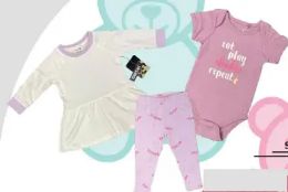 48 Wholesale Newborn 3 Piece Set 100% French Terry Cotton