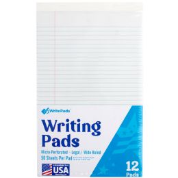 72 Sets Legal Writing Pad Wide Ruled - 50 Sheets - Paper