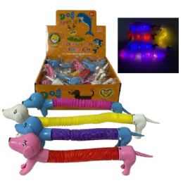 24 Pieces LighT-Up Pop Tube [dog] - Light Up Toys