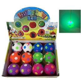 24 Pieces LighT-Up Yoyo Ball With Squeaker [soccer Ball] - Light Up Toys