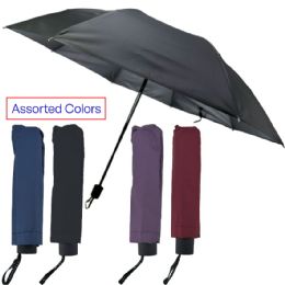 12 pieces Small Travel Umbrellas with Assorted Colors - UV Protected | 190T - Umbrellas & Rain Gear