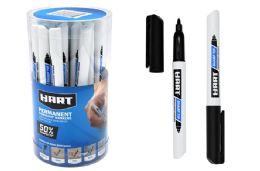 144 Pieces Bazic Black Chisel Tip Jumbo Permanent - Markers - at