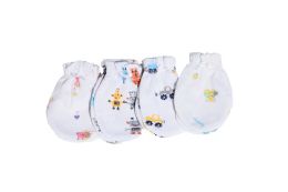 1200 Pieces Baby White Printed Gloves - Baby Apparel
