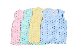 300 Pieces Girl's Colored Poka Dot Tank Top (8-12) - Baby Apparel