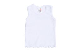480 Pieces Girl's White Tank Top (0-9) - Baby Apparel