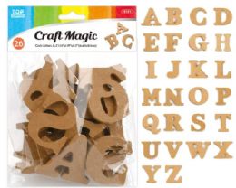 24 Pieces Wooden Letters - Craft Kits