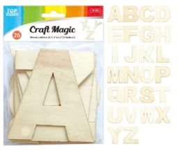 24 Pieces Wooden Letters - Craft Kits