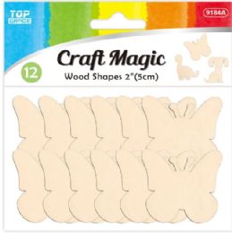 24 Pieces Wooden Butterfly - Craft Kits