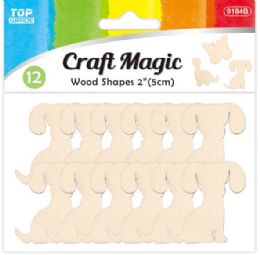 24 Pieces Wooden Puppy - Craft Kits