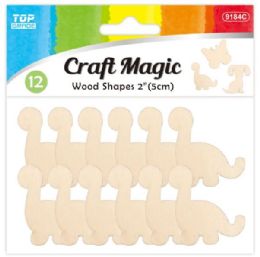 24 Pieces Wooden Dinosaur - Craft Kits