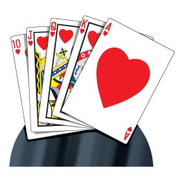 Casino Royal Flush StanD-up - Party Paper Goods