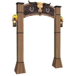 Western 3-D Archway Prop - Photo Prop Accessories & Door Cover
