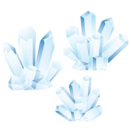 Winter Wonderland Ice Crystal StanD-Ups - Photo Prop Accessories & Door Cover