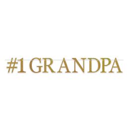 12 pieces #1 Grandpa Streamer - Streamers & Confetti
