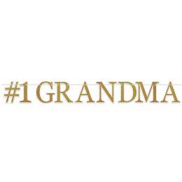 12 pieces #1 Grandma Streamer - Streamers & Confetti