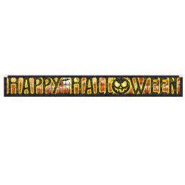 12 pieces Metallic Happy Halloween Banner - Party Banners