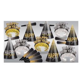 Silver & Gold Midnight Burst Asst For 10 - New Years