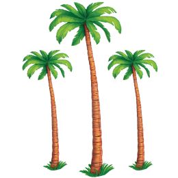 12 pieces Jointed Palm Trees - Hanging Decorations & Cut Out