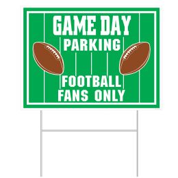 6 pieces Plastic Game Day Parking Yard Sign - Signs & Flags
