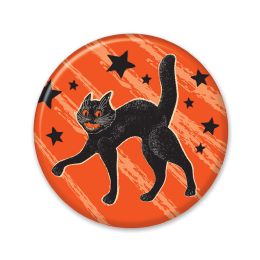 168 pieces Vintage Halloween Scratch Cat Button - Halloween