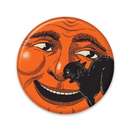 168 pieces Vintage Halloween Cat & Moon Button - Halloween
