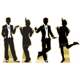 Great 20's Dancer Silhouette StanD-Ups - Party Paper Goods