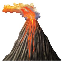 Luau Volcano StanD-up - Photo Prop Accessories & Door Cover